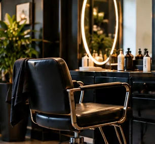 Empty salon chair representing a customer no-show